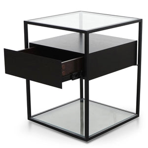 Full Black Scandinavian Side Table