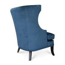 Load image into Gallery viewer, Navy Blue Velvet Armchair