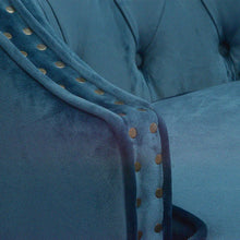 Load image into Gallery viewer, Navy Blue Velvet Armchair