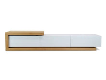 Load image into Gallery viewer, Natural &amp; White Scandinavian Entertainment Unit