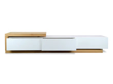 Load image into Gallery viewer, Natural &amp; White Scandinavian Entertainment Unit