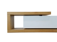 Load image into Gallery viewer, Natural &amp; White Scandinavian Entertainment Unit