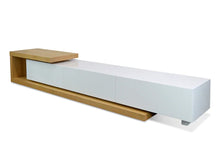 Load image into Gallery viewer, Natural &amp; White Scandinavian Entertainment Unit