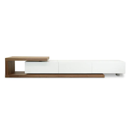 Walnut & White Entertainment Unit