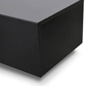 Walnut & Matt Black Extendable Entertainment Unit
