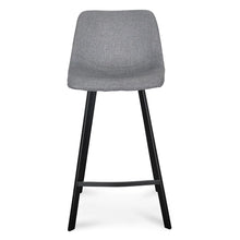 Load image into Gallery viewer, Dark Grey Fabric Bar Stool (Set of 2)