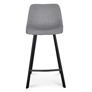 Dark Grey Fabric Bar Stool (Set of 2)
