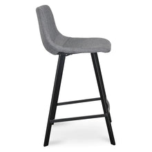 Load image into Gallery viewer, Dark Grey Fabric Bar Stool (Set of 2)