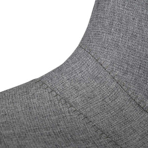 Dark Grey Fabric Bar Stool (Set of 2)