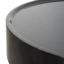 Load image into Gallery viewer, Walnut &amp; Black Scandinavian Side Table