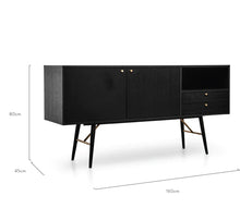 Load image into Gallery viewer, Black Buffet Unit
