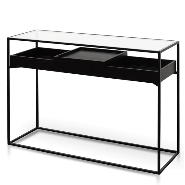 Black Metal Frame Console