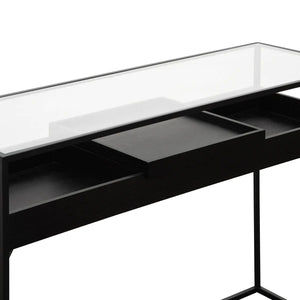 Black Metal Frame Console