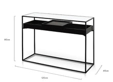 Load image into Gallery viewer, Black Metal Frame Console