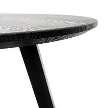 Load image into Gallery viewer, 1m Round Black Veneer Top Dining Table with Black Legs