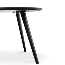 Load image into Gallery viewer, 1m Round Black Veneer Top Dining Table with Black Legs