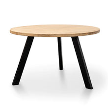 Load image into Gallery viewer, 1.25m Round Reclaimed Dining Table with Black Legs