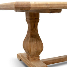 Load image into Gallery viewer, 2.4m Rustic Natural Elm Wood Dining Table