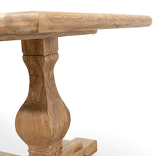 Load image into Gallery viewer, 2.4m Rustic Natural Elm Wood Dining Table