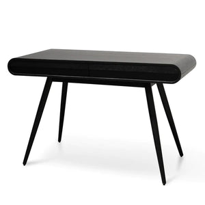 Full Black Narrow Wood Console Table
