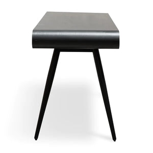Full Black Narrow Wood Console Table