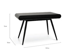 Load image into Gallery viewer, Full Black Narrow Wood Console Table