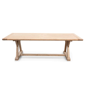 2.4m Reclaimed Elm Wood Dining Table