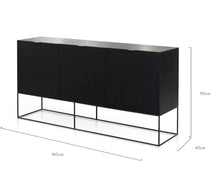 Load image into Gallery viewer, Black Oak Veneer Buffet Unit