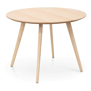 1m Round Natural Dining Table