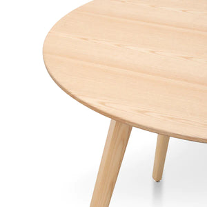 1m Round Natural Dining Table