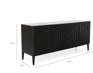 Black Veneer Sideboard