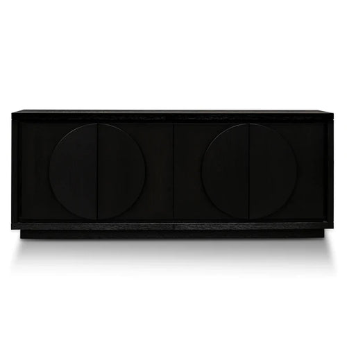 Textured Espresso Black Buffet Unit