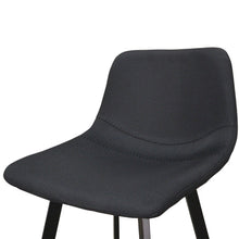 Load image into Gallery viewer, Black Fabric Bar Stool (Set of 2)