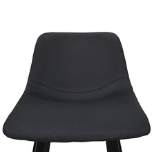 Load image into Gallery viewer, Black Fabric Bar Stool (Set of 2)