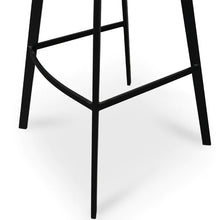 Load image into Gallery viewer, Black Fabric Bar Stool (Set of 2)