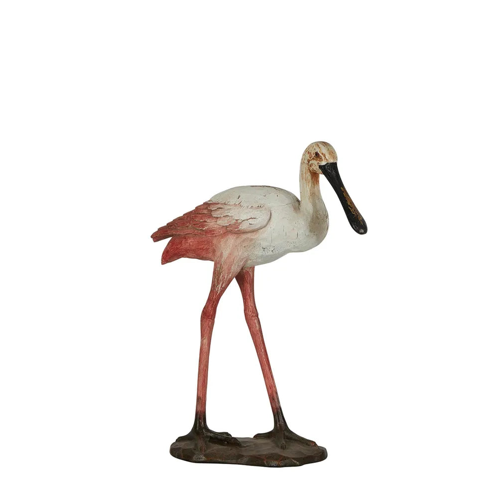 Pink Walking Bird Sculpture