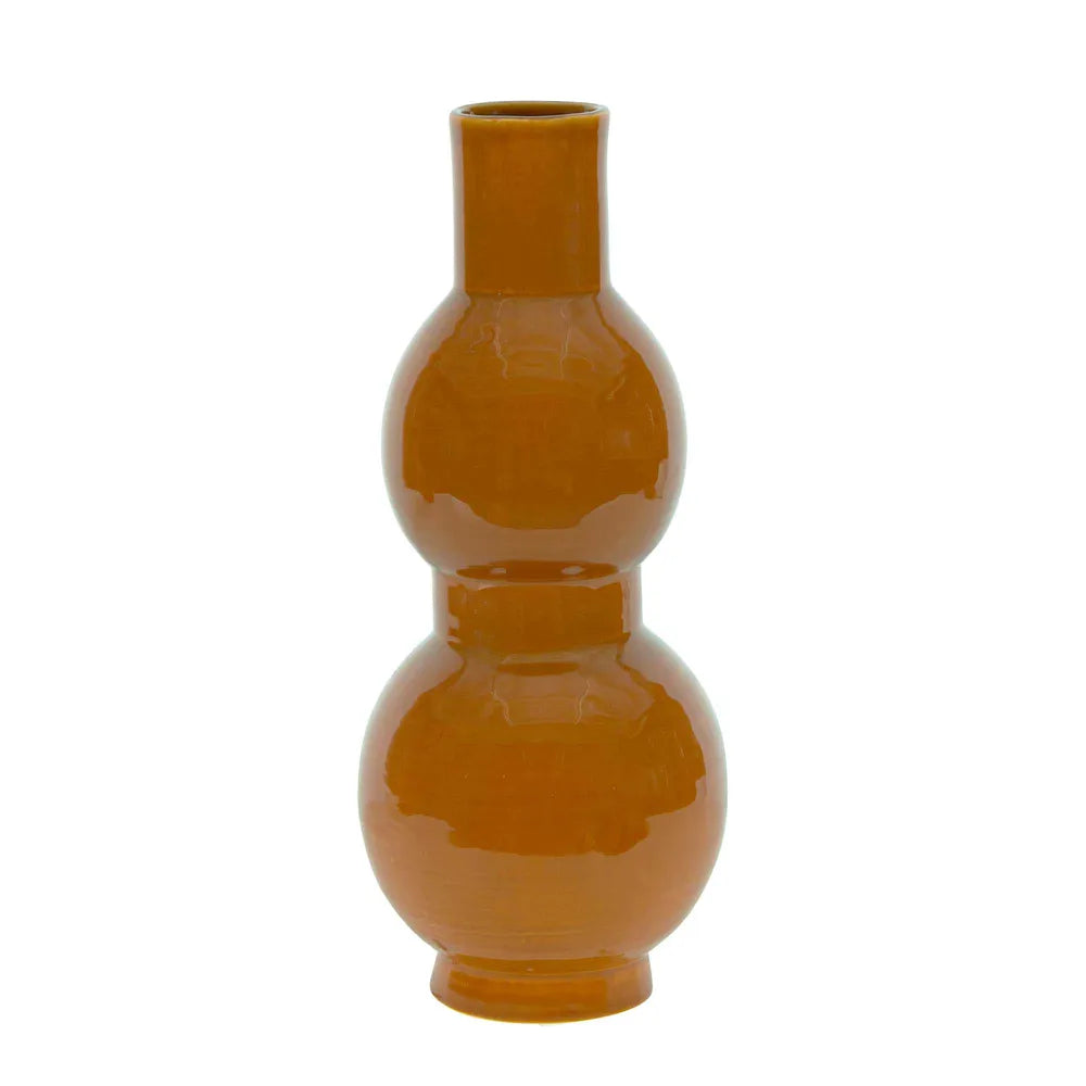 Pumpkin Spice Stoneware Vase Large