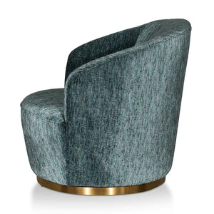 Emerald Green Fabric Lounge Chair