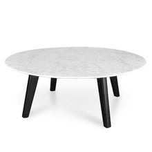 Load image into Gallery viewer, Marble Coffee Table with Black Legs