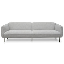 Load image into Gallery viewer, Light Grey Spec Three-Seater Fabric Sofa