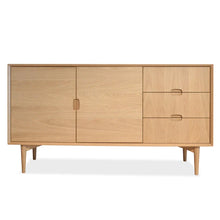 Load image into Gallery viewer, Natural Scandinavian Buffet Cabinet