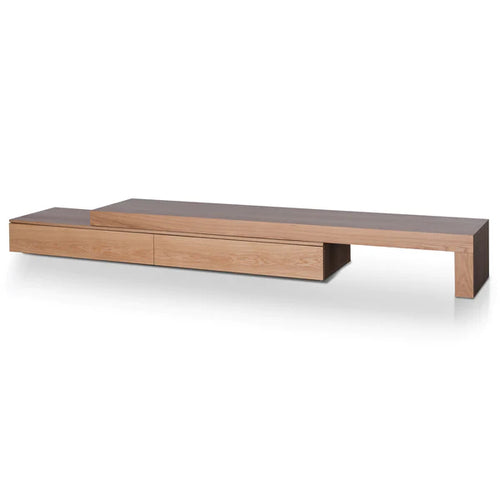 Natural Oak Extendable Entertainment Unit