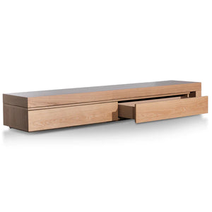 Natural Oak Extendable Entertainment Unit