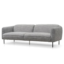 Load image into Gallery viewer, Dark Spec Grey Three-Seater Sofa