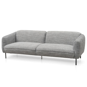 Dark Spec Grey Three-Seater Sofa