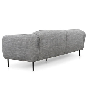 Dark Spec Grey Three-Seater Sofa