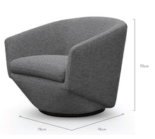 Load image into Gallery viewer, Graphite Grey Lounge Chair