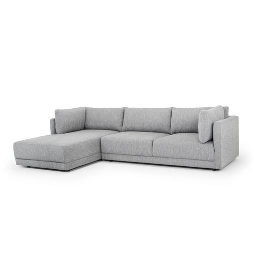 Graphite Grey Three-Seater Left Chaise Sofa