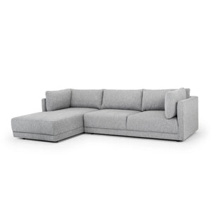 Graphite Grey Three-Seater Left Chaise Sofa