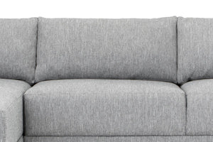 Graphite Grey Three-Seater Left Chaise Sofa